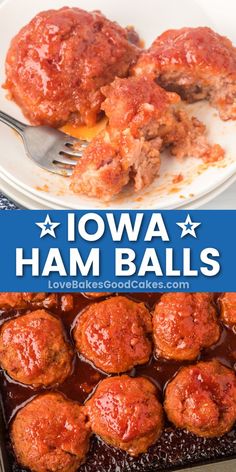 Iowa Ham Balls American Cuisine Recipes, Recipes Using Ham, Classic Meatballs, Slow Cooker Pork Tenderloin, Corn Casserole Recipe, Ham Steaks