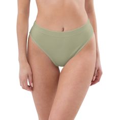 Matched with your favorite top, our green high waisted bikini bottom promises the most comfty swim you'll ever have. Brand: BOHIQ Bottom: High Waisted Color: Green UPF50+ protection Fabric: 81% REPREVE recycled polyester, 19% LYCRA XTRALIFE Fabric is OEKO-TEX 100 standard certified Fabric is Global Recycled Standard (GRS) certified Double-layered and non-reversible Tear-away care label Zig-zag stitching Care instructions: To make your Bikini last longer, thoroughly rinse it off after each use and get rid of any chlorine/salt residue. High Waist Green Bottoms For Poolside, Green High Waist Swimwear For Vacation, Green Seamless Bottoms For Summer, High Waist Seamless Green Bottoms, High Waist Green Swimwear For Vacation, Green High-cut Leg Bottoms For Vacation, Green High Waist Tankini For Summer, Green High Waist Stretch Swimwear, Green Seamless Bottoms For Beach Season