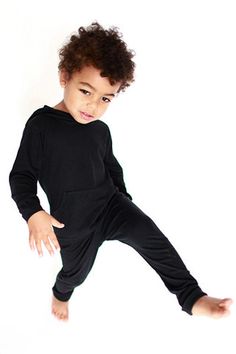 Organic Cotton & Modal Kids Leggings - Black Black Leggins, Kids Leggings