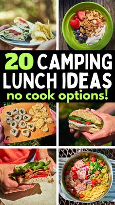 20 camping lunch ideas no cook options