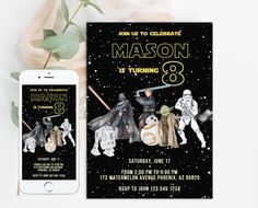 a star wars birthday party with an iphone