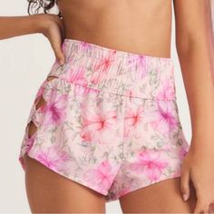 Adorable Loveshackfancy X Hurley Collaboration Cutout Shorts. Elastic Waist, And Side Cutouts With Bows. Brand New With Tags. Lsf Has The Best Collabs! Size Xl Pink Summer Shorts For Brunch, Pink Stretch Bottoms For Brunch, Pink Short Bottoms For Brunch, Floral Print Beachwear Bottoms For Brunch, Pink Beachwear Bottoms For Brunch, Blue And White Shorts, White Lace Shorts, Love Shack Fancy, Scalloped Shorts