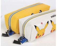 Size approx : W 8" x H 3" x D 2.5" Nintendo Pokemon Rectangle Pencil Case Multi-Purpose Pouch