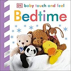 baby touch and feel bedtime book with stuffed animals