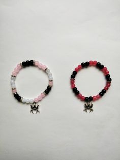 Matching Accessories Couple, Gelang Manik Couple, Colorful Bead Bracelets, Bff Bracelets, Crystal Beads Bracelet