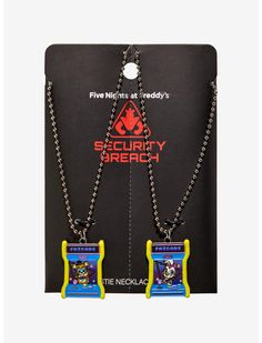 Five Nights At Freddy's: Security Breach Chibi Glamrock Best Friend Necklace Set | Hot Topic Fnaf Security Breach, Moon Drop, Best Friend Necklace, Fnaf Stuff, Diy Things, Security Breach, Friend Necklaces, Accessories Jewelry Necklace, Hoodie Girl