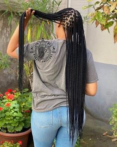 Extra Long Box Braids, Braids For 2023, Box Braids Protective Styles, Knotless Bohemian, Styles On Natural Hair, Winter Protective Styles, Braids Protective Styles, Braid Weave, Hairstyles For Black Women Braids