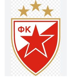 the logo for the russian football team, which has five stars on top of it