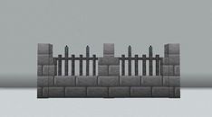 an image of a gate made out of blocks