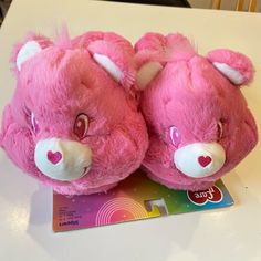 Brand New Pink Care Bear Slippers With Tags Attached. Color: Pink Sizes: Women M-L (7-8) Made With Plush Material For Comfort. Easy Slip-On Style. Perfect For Cozy Lounging Or Gifting. Yellow Sold Your Purchase Will Be Promptly Shipped And Meticulously Packed For A Seamless Experience. Please Note That During Holiday Seasons, There Might Be Slight Delays. If You Have Any Questions Please Do Not Hesitate To Reach Out. Thank You! Care Bear Slippers, Care Bear Gifts, Yellow Care Bear, Pink Care Bear, Steve Madden Boots Ankle, Cheer Bear, Cute Squishies, Bear Slippers, Kitty Accessories