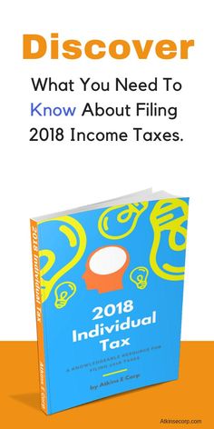 a book with the title, what you need to know about filing 2018 individual tax