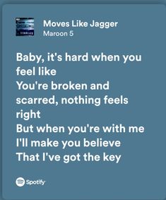 Moves Like Jagger, Make You Believe, How Are You Feeling, Quick Saves