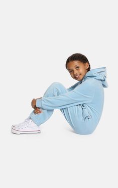 Original Velvet Kids Jumpsuit Light Blue - Onepiece Blue Casual Onesie For Lounging, Casual Blue Onesie For Lounging, Solid Color Casual Onesie For Loungewear, Casual Solid Color Onesie For Loungewear, Jumpsuit For Kids, Space Outfit, Jumpsuit Men, Embroidery Logo, Corporate Gifts