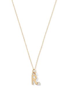 Wear your initials or spell out your favorite word with our 14K Yellow Gold Letter Necklace. Each letter is accented with a white diamond. Available in letters A-Z. It comes on an Alison Lou 14K Yellow Gold 16" Chain with an extension to 18". Due to the custom nature of this product, please allow 15 business days for production. Please note this piece is final sale. 14K Yellow Gold, Made in New York City Diamond Letters, Alison Lou, Gold Letter Necklace, Gold Letter, Favorite Words, Gold Letters, The Alphabet, Letter Necklace, White Diamond