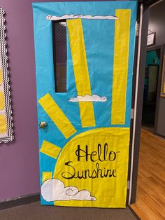 Sunshine, door decor, classroom door Classroom Door Decorations Welcome Back To School, Sunshine Door Classroom, Daisy Classroom Door, Sun Door Decorations Classroom, Sunshine Classroom Door Ideas, Sunshine Door Decorations Classroom, End Of Year Classroom Door Ideas, Sun Classroom Door, Summer Classroom Door Decorations