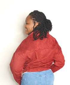 Be the center of attention with this stunning moto cropped faux-suede jacket that features long sleeves, a convenient zip-up design, and multiple pockets! Model is wearing a Medium (Height: 5'5", Hips: 44", Bust: 39", Waist: 32") Material: 95% Polyester 5% Spandex Color: Maroon Fall Cropped Jacket With Zipper Closure, Suede Outerwear With Zipper And Long Sleeves, Suede Outerwear With Zipper Closure, Suede Outerwear With Zipper Closure And Long Sleeves, Chic Outerwear With Suede Overlays, Long Sleeve Suede Biker Jacket For Fall, Casual Outerwear With Suede Overlays, Trendy Suede Leather Jacket, Casual Suede Biker Jacket For Fall