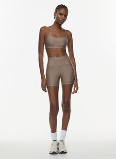 GLOSSFORM™ NEW CHEEKY HI-RISE 5" SHORT | Aritzia Trendy Activewear With Built-in Shorts Mid-thigh Length, Seamless Summer Biker Shorts, Mid-thigh Length, Seamless Mid-thigh Biker Shorts For Summer, Summer Mid-thigh Seamless Biker Shorts, Summer Mid-thigh Length Seamless Biker Shorts, Sportswear Seamless Shorts, High Stretch High-waisted Biker Shorts With Contoured Waistband, Summer Compressive Athletic Shorts With Seamless Construction, Compressive Athletic Shorts With Contoured Waistband For Summer