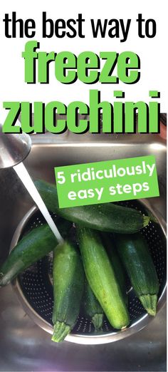 the best way to freeze zucchini 5 ridiculous easy steps