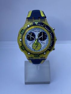 Swatch Aqua Chronograph Fluosite SBK112 WR200 Swiss Diver Wrist Watch Twelve | eBay Yellow Analog Display Watches For Outdoor, Yellow Outdoor Watches With Analog Display, Modern Yellow Watch Accessories With Analog Display, Yellow Watch Accessories With Tachymeter And Round Dial, Yellow Chronograph Watch With Analog Display, Modern Yellow Watch With Round Dial, Yellow Chronometer Watch Accessories, Yellow Watch With Subdials And Round Dial, Yellow Chronometer Watch With Round Dial