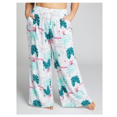 Nwt Sleep By Cacique Lane Bryant “Welcome To Paradise” Woven Rayon Boho Tropical Print Wide Leg Loungewear/Pajama Pants Size: 18/20 Color: White, Green, Pink Fabric: 100% Rayon Condition: New With Tag Pull-On Elasticized Waistband With Front Tie Front Slant Pockets Wide Leg Silhouette Beautiful All-Over Tropical Print Machine Wash Cold Imported Bundle & Save!! Check Out The Rest Of My Closet For Great Brands At Affordable Prices. Highly Rated And Honest Seller. Fast Shipping! Thank You For Shopp Vacation Sleepwear With Elastic Waistband, White Summer Sleep Pants, Casual White Sleepwear For Vacation, Casual White Vacation Sleepwear, White Sleepwear With Elastic Waistband And Wide Leg, White Bottoms With Elastic Waistband For Pajama Party, White Wide Leg Sleepwear With Elastic Waistband, White Wide Leg Sleep Pants, White Relaxed Fit Sleepwear For Vacation