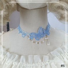 This price is for a choker only. Spring Choker Jewelry, Vintage Summer Necklaces, Spring Choker As Gift, Frilly Choker, Lace Trim Party Choker, White Gothic Choker Jewelry, Elegant Lace Trim Choker, Adjustable Lace Trim Choker, Lace Choker