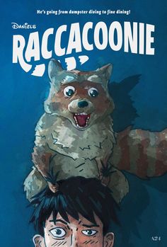 the movie poster for raccoonie