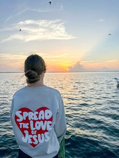 Spread Love Christian Unisex Crewneck Pullover Sweatshirt Aesthetic Christian Apparel, Crewnecks Designs, Christian Outfits Summer, Christian T Shirt Designs Graphics, Trendy Christian Apparel, Christian Jumpers, Cute Christian Sweatshirts, God Sweatshirts, Christian Apperal