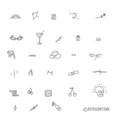 the icons are drawn in black and white to make it look like they have been designed for