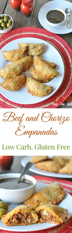 an egg and cheese empanadas with low carb, gluten free sauce