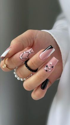 Basic Baddie Nails, Vibrant Nail Designs, Summer Vacation Nails, Wow Nails, Fancy Nails Designs, Simple Gel Nails, Baddie Nails, Work Nails, Crazy Nails