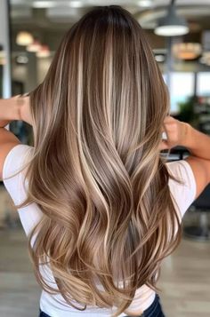 53 Low Maintenance Brunette Balayage Hairstyles That Will Save You Time and Money Balayage Hair Dimension, Brunette Hair With Blonde Highlights Long Layers, Low Maintenance Brunette Balayage Hair, Low Maintenance Brunette, Caramel Lowlights, Light Brunette Hair, Balayage Hairstyles, Hair Color Options