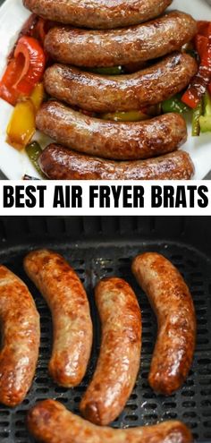 the best air fryer bratwursts are on the grill and ready to be cooked