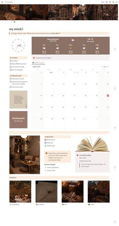 Fall Aesthetic Notion Template | All-In-One S Wesley Anna Notion Library, Fall Notion Template, Notion Fall Aesthetic, Fall Notion, Notion Organization, Cd Template, Aesthetic Notion Template