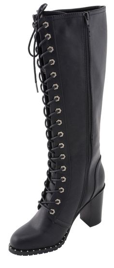 Boots With Platform, Biker Fashion, Motorcycle Jacket Women, Motorcycle Women, Signature Hardware, Platform Heel, Motorcycle Boots, Biker Style, Leather Jackets Women