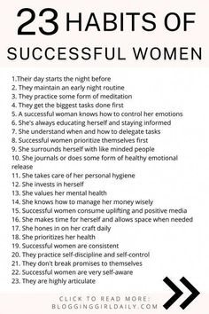 Habits Of Successful Women, Women Tips, Money Lifestyle, Money Financial, Self Care Bullet Journal, Morning Routines, Rich Money, Vie Motivation