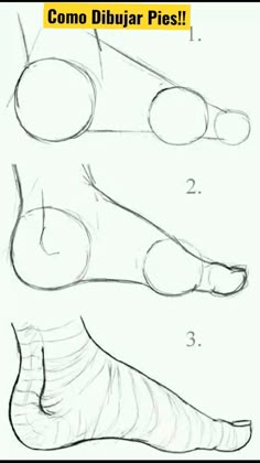 the steps to draw feet and ankles