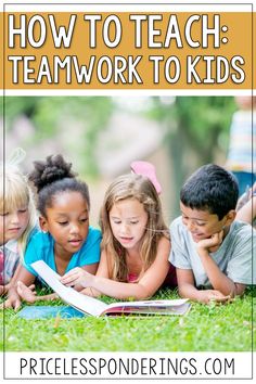 children laying on the grass reading books with text overlay that reads it's national read across america day