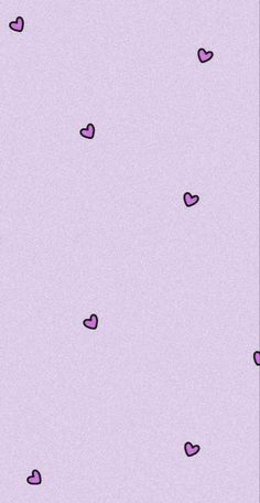 a purple background with hearts on it