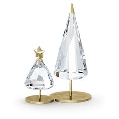 Holiday Magic Christmas Tree Duo | Swarovski.com Magic Christmas Tree, Christmas Colours, Dreamy Design, Magic Christmas, Crystal Christmas Tree, Crystal Christmas, La Prairie, Crystal Tree, Symbols Of Strength