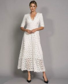 VIOLA MAXI DRESS absolutely gorgeous magic item. Have maxi elegant length. white quality lace. A-line V-neck Back zip fastening Maxi langth Lined SIZE BUST WAIST SHOULDER LENGTH S cm 84 68 37 137 inches 33.1 26.8 14.6 53.9 M cm 88 72 38 138 inches 34.6 28.3 15 54.3 L cm 92 76 39 139 inches 36.2 29.9 15.4 54.7 CARE INSTRUCTIONS: Don't Bleach. Don't dry clean. Don't iron. for better washing results use hand-wash in water temperature 30°.THANK YOU for visiting our shop! We hope to offer you an amaz Wool Blend Jacket, Water Temperature, White Maxi Dresses, 50's Dress, Shoulder Length, Blouse And Skirt, Lace Skirt, Skirt Set, Lace Dress