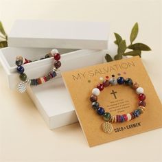 Wear and share the message of God's love and His plan of salvation through meaningful, colored jewelry. Features chunky gemstone beads, rondelle style beads and mixed alloy charm. Materials: Mixed Alloy/Gemstone. Colored Jewelry, Plan Of Salvation, The Message, Stretch Bracelet, Stretch Bracelets, Gods Love, Gemstone Beads, Gemstones, Bracelet