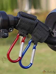 Bird in Bag - Universal Aluminum Alloy D Helmet Hook, High Weight Capacity, Suitable for Motorcycles, Scooters, and Bicycles. Bicycle Pedal, Moto Scooter, Stroller Hooks, Bike Handlebars, Bicycle Parts, Bicycle Accessories, Motorcycle Bike, Car Storage, Bike Accessories