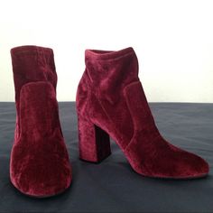 New Without Tags" Abound " High Heel Ankle Boots Size 8m Made Of Velvet Fabric Color Is Burgundy Or Dark Berry, Very Pretty Color, Heel Is 3.5 Inches Purchase From Nordstrom Store, Never Worn But Has Sticker Price Remain On Soles Ask Any Questions Offers Are Never Ignored Trendy Burgundy Boots For Winter, Trendy Burgundy Winter Boots, Burgundy Ankle-high Heeled Boots For Winter, Winter Burgundy Ankle-high Heeled Boots, Casual Burgundy Boots Medium Width, Casual Burgundy High Heel Boots, Burgundy Ankle-high Winter Boots, Trendy Burgundy Heeled Boots For Fall, Burgundy Pointed Toe Casual Boots