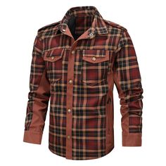 Product information: Color: green plaid, green plaid, red plaid, red plaid Suitable for people: Youth Size: S,M,L,XL,XXL Lining composition: Nylon Fabric name: Cotton Main fabric composition: Cotton Applicable Gender: Male Size: Note: 1. Asian sizes are 1 to 2 sizes smaller than European and American people. Choose the larger size if your size between two sizes. Please allow 2-3cm differences due to manual measurement. 2. Please check the size chart carefully before you buy the item, if you don' Plaid Flannel Shirt For Winter, Plaid Flannel Shirt For Winter Outdoor, Plaid Flannel Shirt For Winter Outdoor Activities, Plaid Flannel Shirt For Outdoor Winter Activities, Plaid Flannel Outerwear With Pockets, Plaid Long Sleeve Flannel Shirt For Outdoor, Plaid Button-up Shacket For Outdoor, Plaid Flannel Outerwear For Outdoor, Plaid Cotton Outerwear For Outdoor