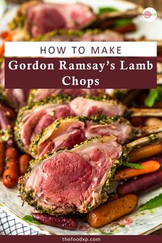 Gordon Ramsay’s Lamb Chops Easy Rack Of Lamb Recipes, Lamb Chop Crockpot Recipes, How To Cook Lamb Chops, Lamb Shoulder Chops Recipes, Rack Of Lamb Recipes, Gordon Ramsay Dishes, Roasted Lamb Chops, Gordon Ramsay Recipes, Lamb Roast Recipe