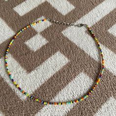 Colorful Beaded Choker Seed Bead Choker Colorful Bead | Etsy Colorful Letter Beads For Festival, Casual Rainbow Beaded Necklaces For Festivals, Casual Rainbow Beaded Necklace For Festivals, Multicolor Tiny Beads Choker For The Beach, Multicolor Heishi Beads Choker For Beach, Adjustable Multicolor Beaded Choker, Vacation Colorful Beads Choker, Fun Beaded Necklaces For The Beach, Adjustable Multicolor Beaded Necklaces For Vacation