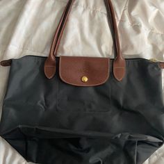 Perfect Condition, Looks Brand New Longchamp Le Pliage Large Black, Longchamp Bag Colors, Longchamp Colors, Longchamp Bag Large, Longchamp Le Pliage Black, Longchamp Le Pliage Large, Longchamp Purse, Longchamp Tote, Longchamp Bag