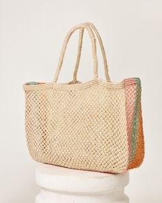 Product | LSPACE Moonlight Bag Multicolor Jute Crochet Bag For Shopping, Multicolor Rectangular Crochet Jute Bag, Multicolor Rectangular Jute Crochet Bag, Multicolor Rectangular Jute Shoulder Bag, Multicolor Rectangular Jute Bags, Multicolor Jute Straw Bag For Shopping, Multicolor Rectangular Jute Beach Bag, Multicolor Jute Beach Bag For Everyday Use, Multicolor Square Straw Bag