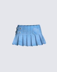 You’ll be looking a swipe right on tinder in our cuteass BEVERLY skirt 😍 Who doesn’t love a little denim 👅 Cute Fitted Denim Skirt With Pockets, Cute Fitted Denim Skirt, Cute Fitted Mini Denim Skirt, Denim Pleated Skirt, Swipe Right, T Love, Love A, Pleated Skirt, Mini Skirts