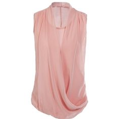 Brand New W/Out Tag Chic Chiffon Tops For Work, Spring Sleeveless Chiffon Blouse, Trendy Chiffon Tops For Work, Pink V-neck Chiffon Top, Spring Chiffon Sleeveless Blouse, Trendy Sleeveless Blouse For Workwear, Trendy Sleeveless Workwear Blouse, Elegant Layering Tops For Summer, Chic Sleeveless Chiffon Blouse